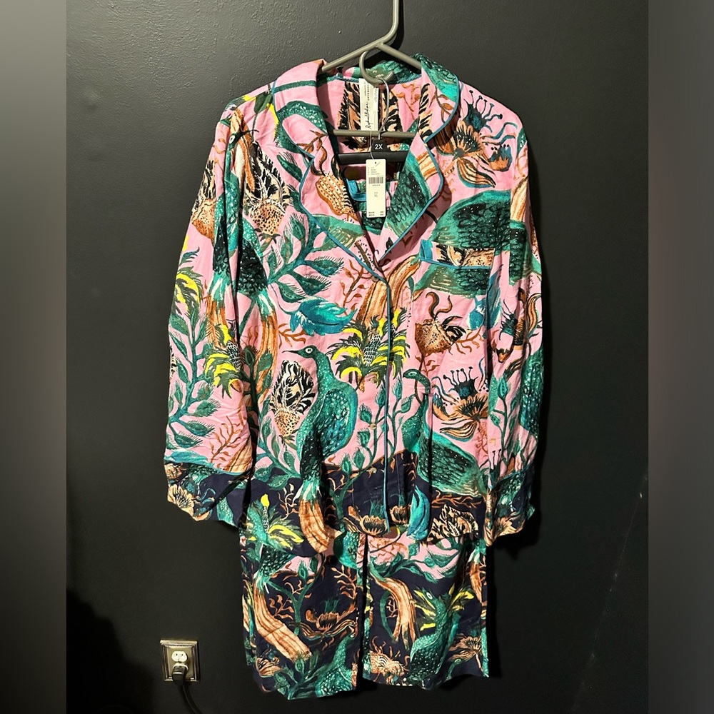 Anthropologie Raphael Balme pajama set